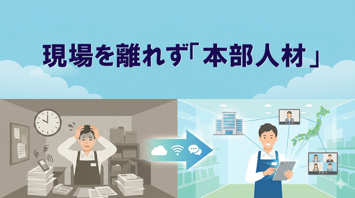 現場を離れず「本部人材」へ｜店長の知恵を資産に変える“非同期型”組織の作り方